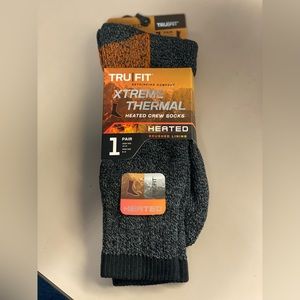 Extreme Thermal Heated Crew Socks- BRUSHED LINING